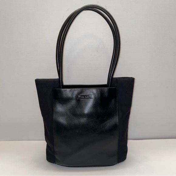 Tumi Handbags - Tumi Leather & Neoprene Double handle Handbag